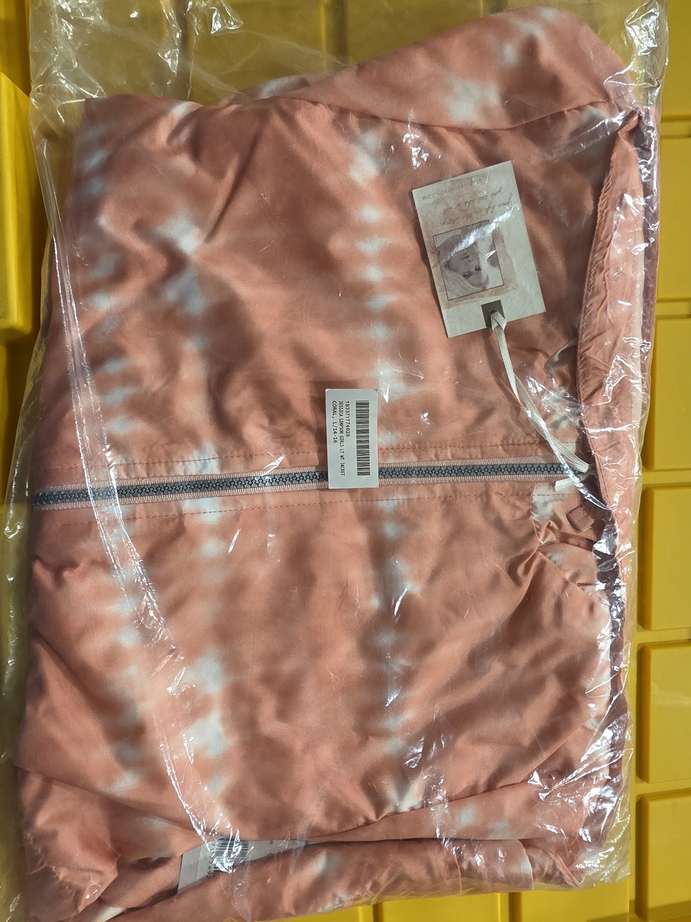 Jessica Simpson Girls Lightweight Coral Jacket Large 14/16